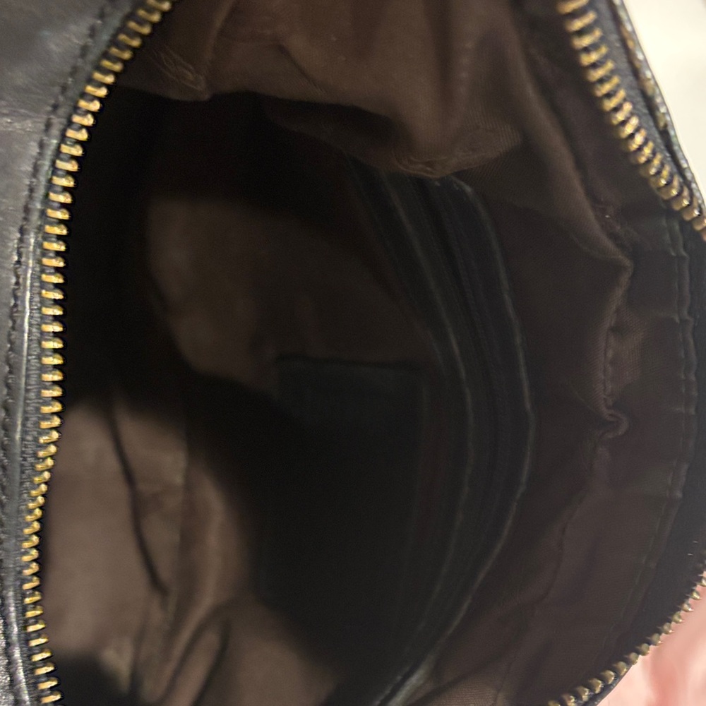 Vintage Coach East West Black Leather Hobo Bag 9342 - Picture 7 of 7
